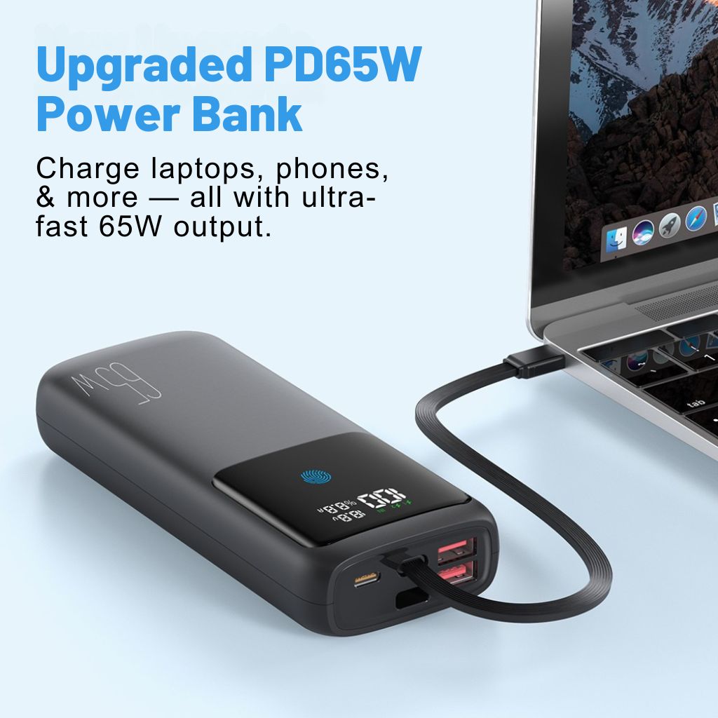 Skanto | VoltMate Pro 65W – Smart Multicharge Powerbank med Touch Display