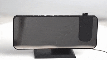 Innovativ LED-projektør vekkerklokke med USB Skanto