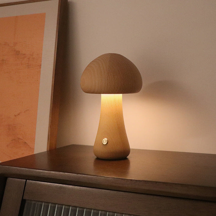 Skanto | Sopp bordlampe i tre