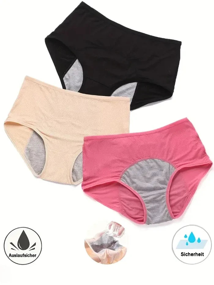 Lekkasje-sikre beskyttelseshorts med høy midje
