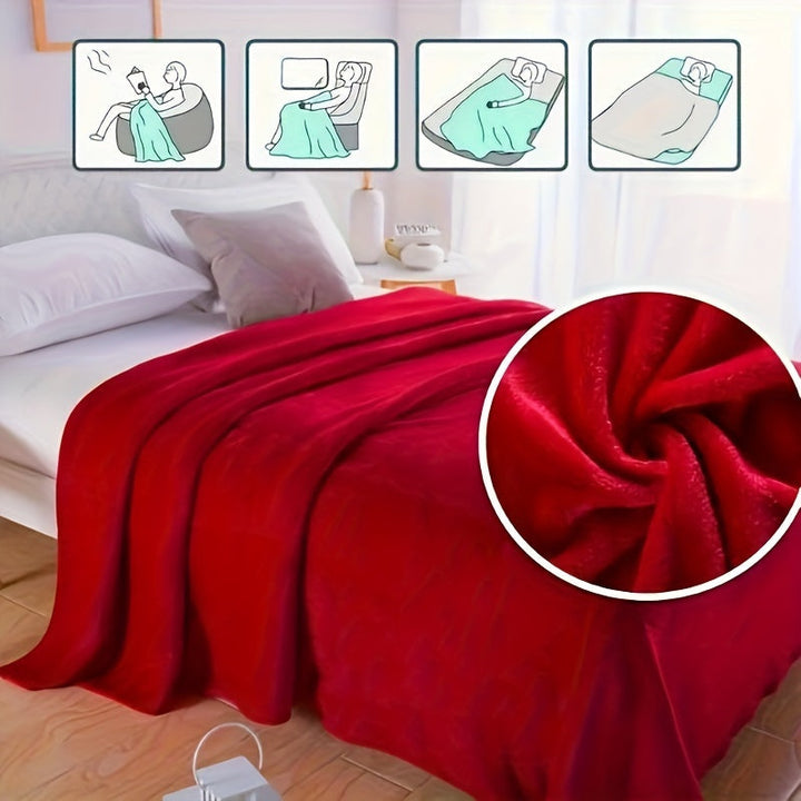 ComfortFlannel – Luksus, Pustende Polyester Teppe for Alle Sesonger Skanto
