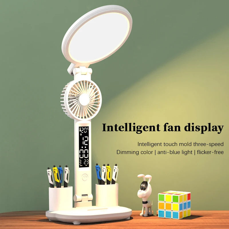 LED klok bordlampe med USB. | Skanto