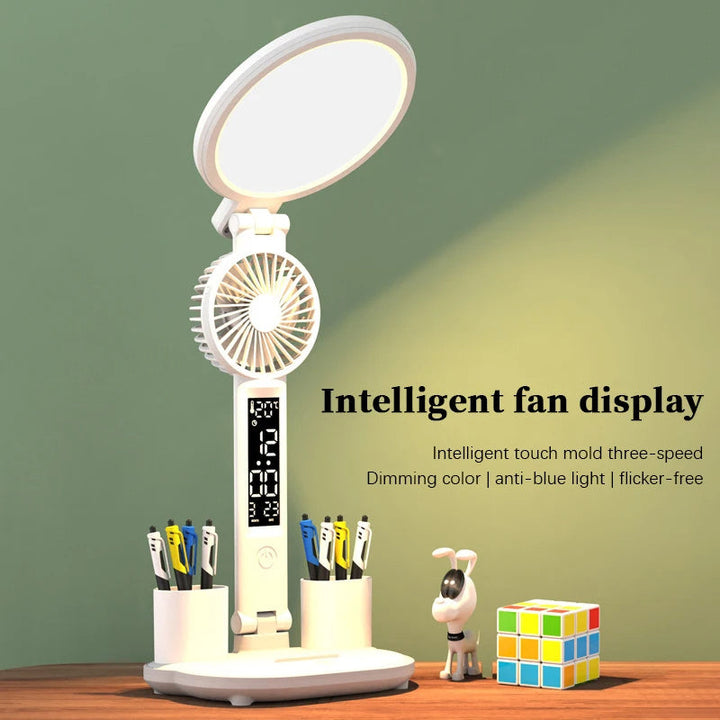 LED klok bordlampe med USB. | Skanto