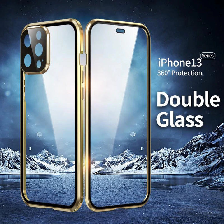 Skanto | Magnetisk herdet glass dobbeltsidig passende for iPhone