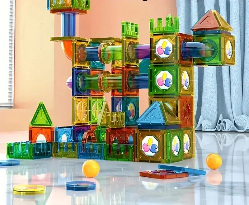 Skanto | DreamBuild Set – Magnetiske byggeklosser for kreative slott og fantasifull lek