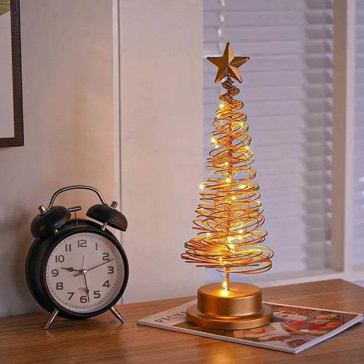 Skanto | Spiral LED Lys Juletre Dekorasjon Nattlys Smykker