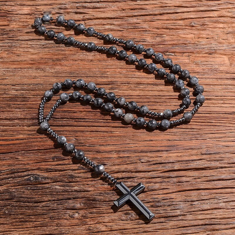 Skanto | Orion Spirituell Halskjede med Tigerøye & Lapis Lazuli – Herres rosary