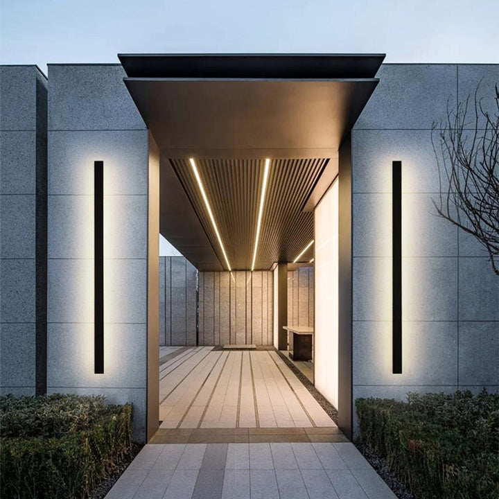 Zenith - Tight LED Vegglamper Svart Metall for Innendørs og Utendørs, Moderne Design for Hage og Hall | Skanto