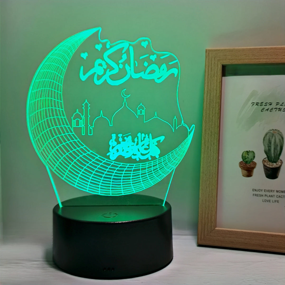 MoonPalace - 3D Farge Kveldslampe Touch Skanto
