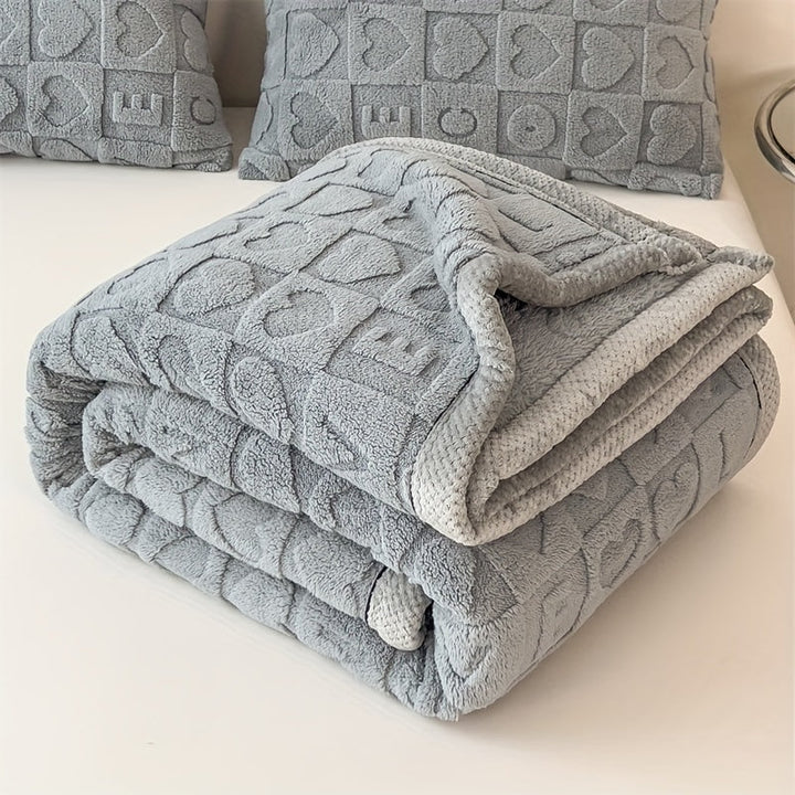 CozyCoral – Luksus Fleece-teppe for Alle Årstider Skanto
