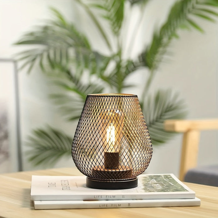 Skanto | AuroraMesh Bordlampe Sett – Industriell Stil med Varm Ambient Belysning