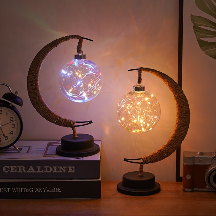 MoonGlow Lampe - Stilig Smijern LED Bordlampe Skanto