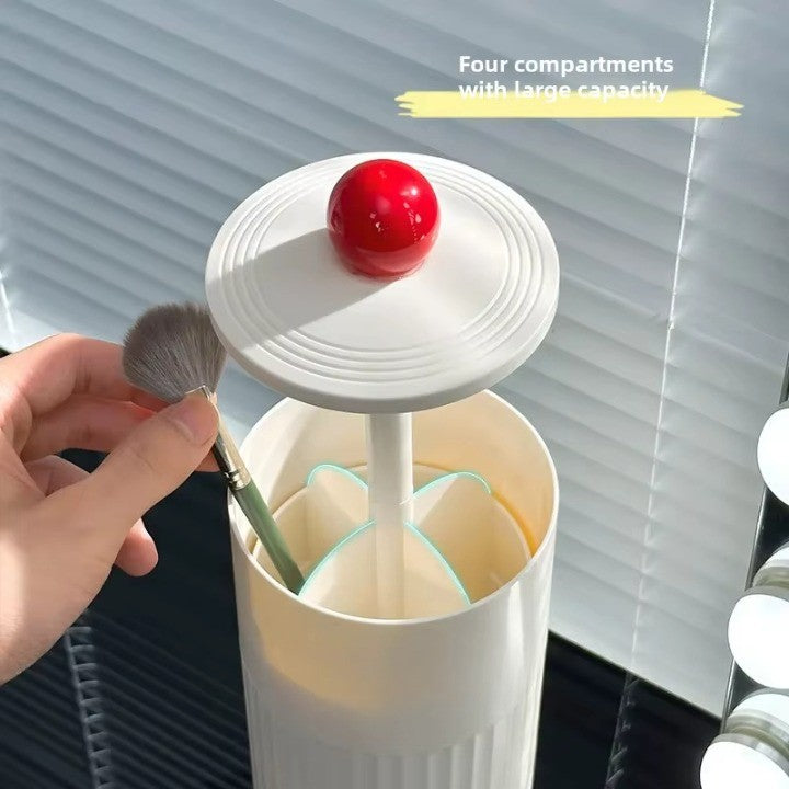Skanto | Automatisk Pop-Up Sylinderisk Makeup Børste Organizer