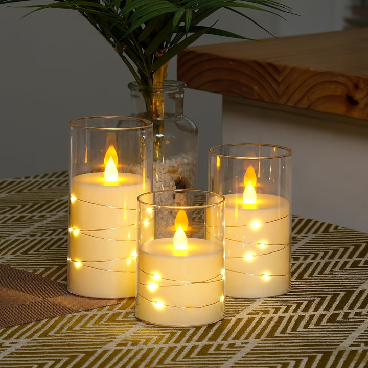 Skanto | SoftFlame - LED Lyssett med Fjernkontroll