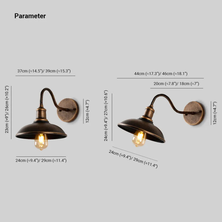 Skanto | Utendørs Vegglampe To Farger Minimalistisk Moderne Fas belysning