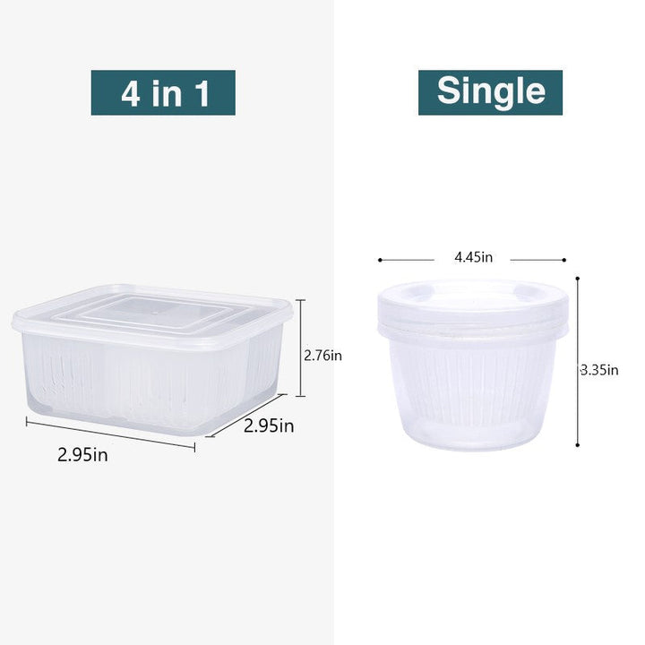 4 i 1 Matoppbevaringsboks | Skanto