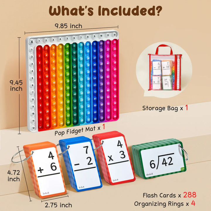 Skanto | Matematiske Flashcards og Pop Fidget Diagram