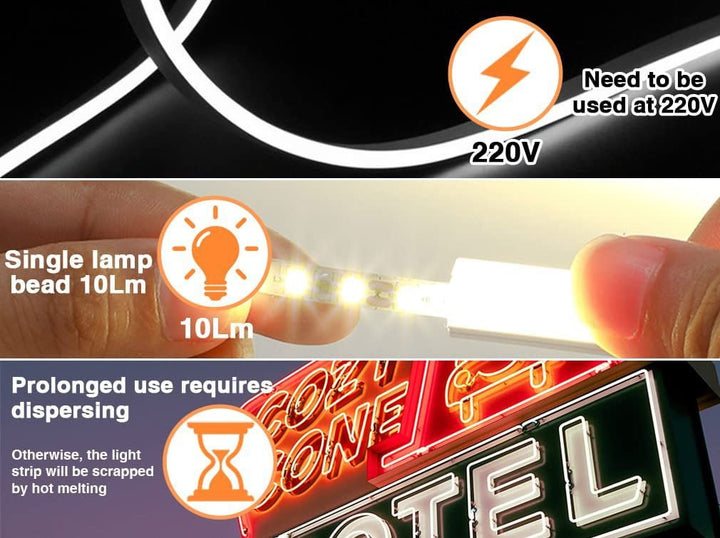 LED Fleksibel Værbestandig 5m/10m Innendørs og Utendørs | Skanto
