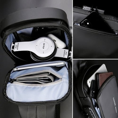 SecureGuard – Trendy Anti-innbrudd Crossbody Bag Skanto
