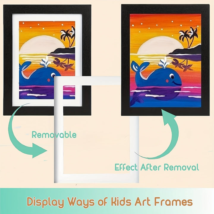 KidArtFrame – Tegneserie Barnefoto Ramme med Tre Ramme Skanto
