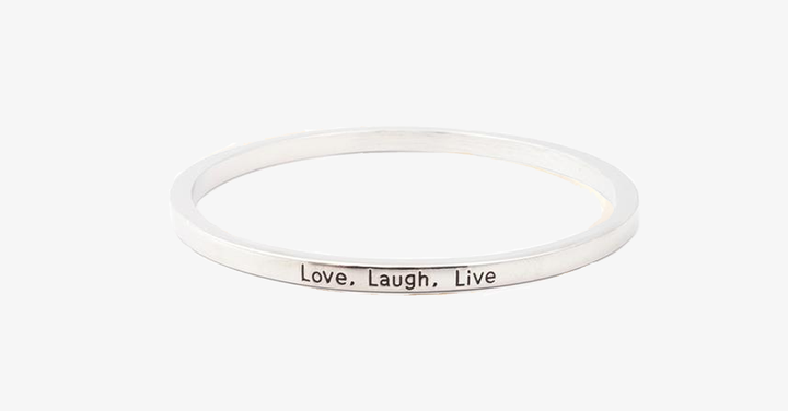 Skanto | Elske Latter Leve Gravert Mansjettarmbånd