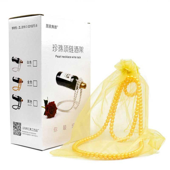 Skanto | Elegant Pearl Bottle Holder - Hengende Vinflaskeholder Rack