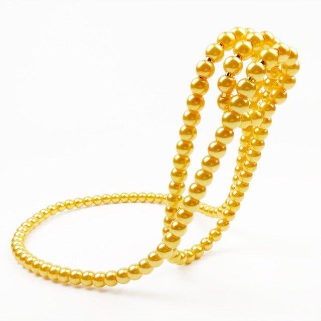 Skanto | Elegant Pearl Bottle Holder - Hengende Vinflaskeholder Rack