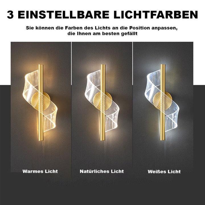 Skanto | Luksus Glass Vegglampe med Lysestake