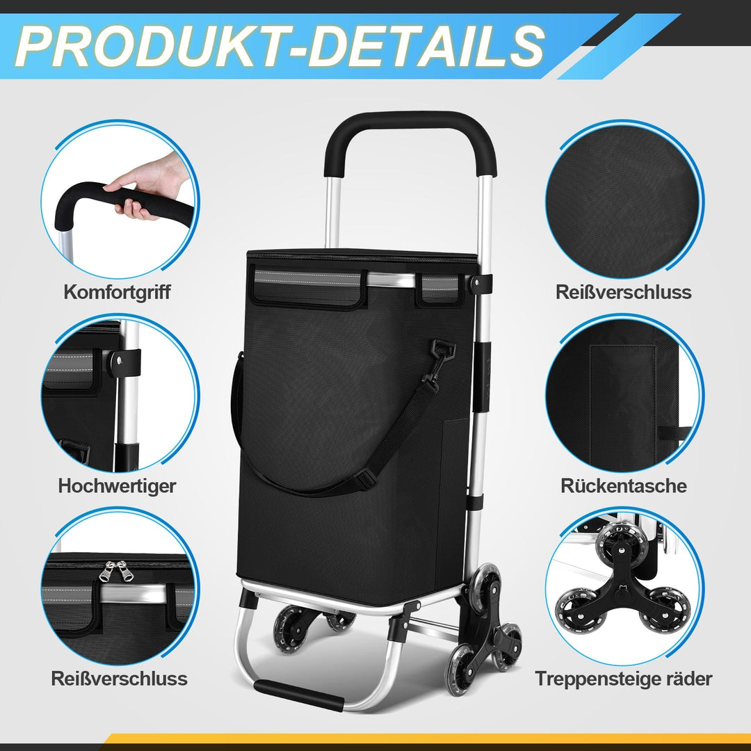 Shopping trolley shopping roller foldable 40L | Skanto