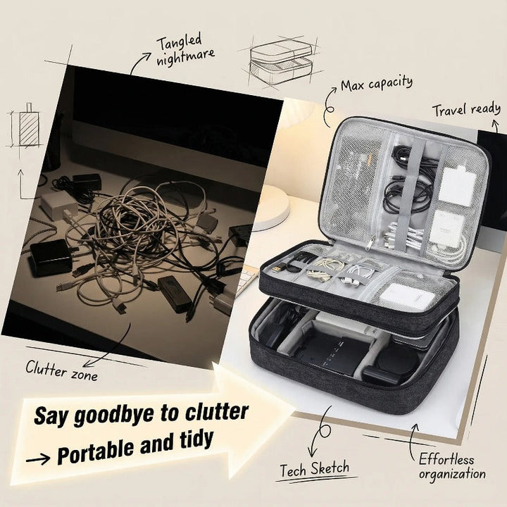 Triple Layer Tech Organizer Skanto