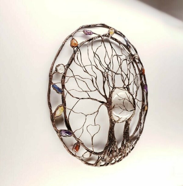 Circle Of Life-Metal Tree Wall Art | Skanto