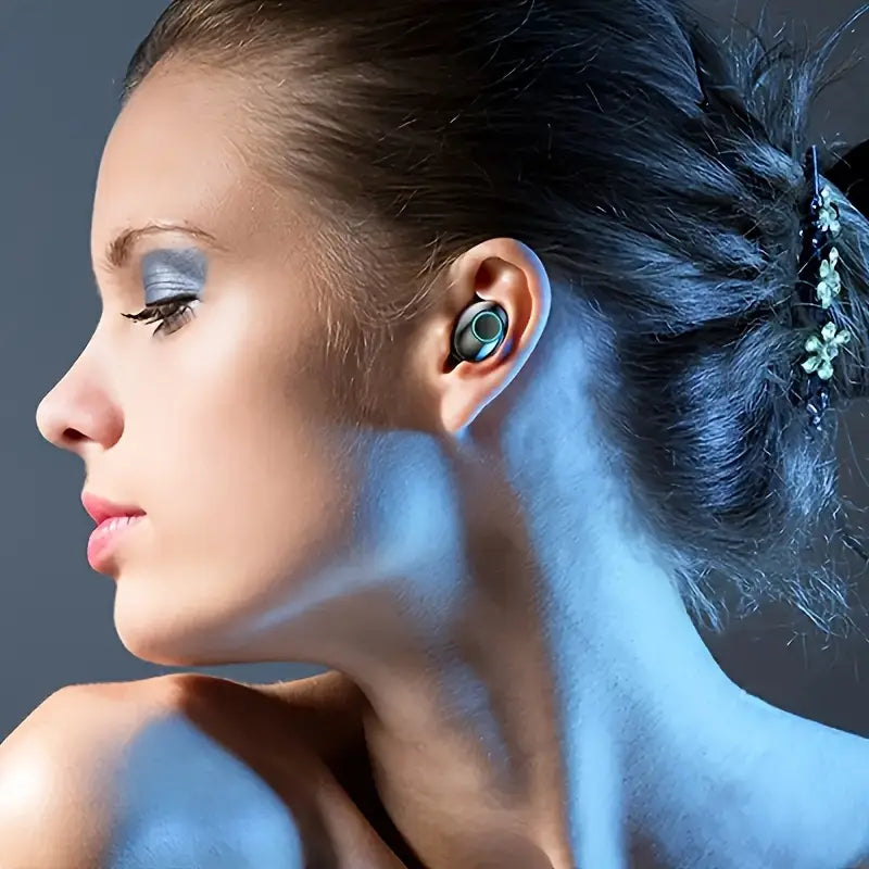 Skanto | Soniq - UltraBass Trådløse Ørepropper – Sporty In-Ear Hodetelefoner med Ladeetui