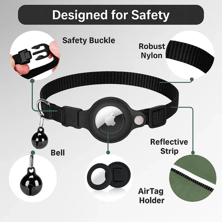 Skanto | FELITRACK – Katt GPS Tracker Halsbånd med Reflekterende Design