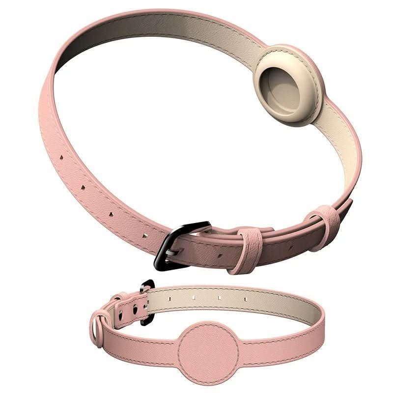 Skanto | EDOUARD – Elegant hundehalsbånd med AirTag-holder og værbestandig design