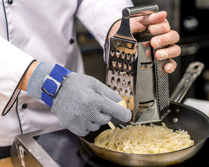 Skanto | Safehands - Metallhanske med Rustfritt Stål Gitter (1+1 Gratis)