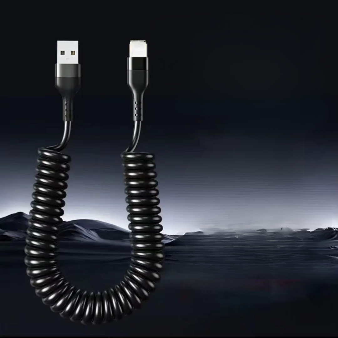 Skanto | Universal vår teleskopisk hurtigladerkabel USB-C & Lightning
