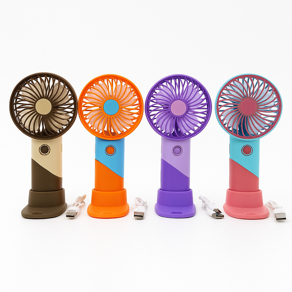 ColorTwist™ Mini Vifte – 3-hastigheter Oppladbar Håndholdt Vifte | Skanto