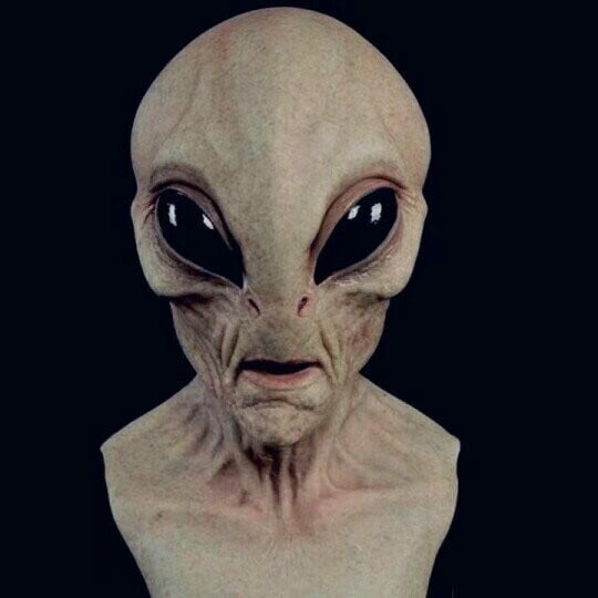 Alien-Mask | Realistiske Halloween Kostyme Tilbehør | Skanto
