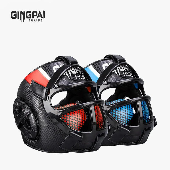 Skanto | Fightguard Premium Hovedbeskyttelse med Ansiktsmaske – Full Hode- og Ansiktsbeskyttelse for Sparring, Muay Thai, Taekwondo, og Kampkunsttrening