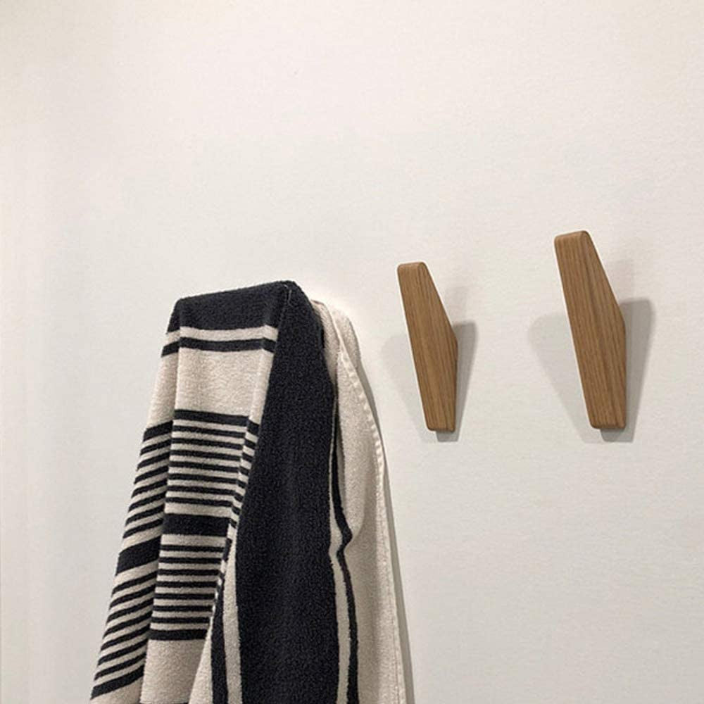 Treveggskroker Sett Nordhaak – 6 Minimalistiske Kjøkkenkroker Laget av Massivt Tre | Skanto