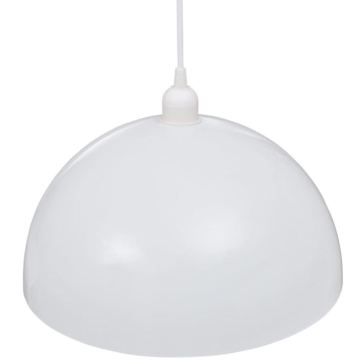 Sett med 2 halvkuleformede hvite taklamper