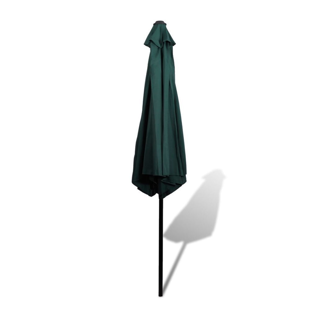 Parasol Grønn 3m Stål Stang