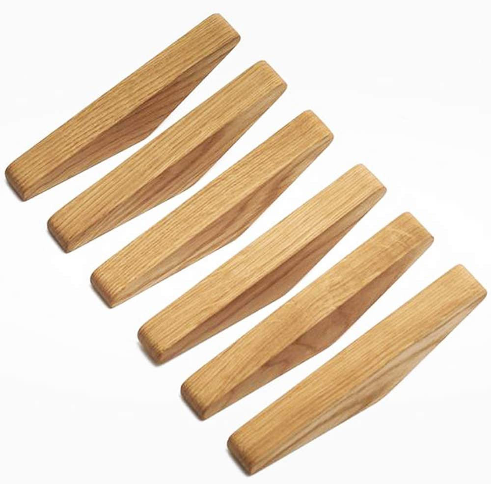 Treveggskroker Sett Nordhaak – 6 Minimalistiske Kjøkkenkroker Laget av Massivt Tre | Skanto
