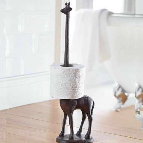 Skanto | TwigaRoll – Frittstående Giraff Toalettpapirholder laget av Gusseisen