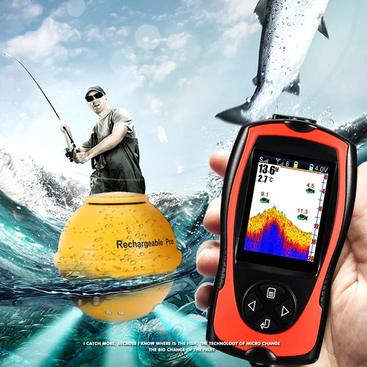 Trådløs fiskefinner med 150m rekkevidde | Skanto