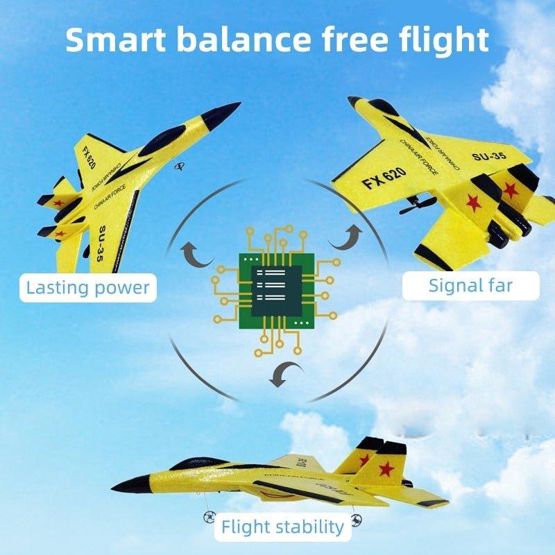 Skanto | Fizzy Plane - Fjernkontroll Kampfly Hobbyfly Glider Plane