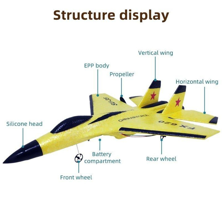 Skanto | Fizzy Plane - Fjernkontroll Kampfly Hobbyfly Glider Plane