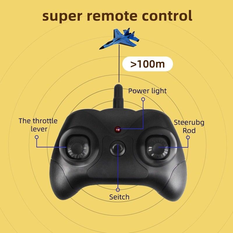 Skanto | Fizzy Plane - Fjernkontroll Kampfly Hobbyfly Glider Plane