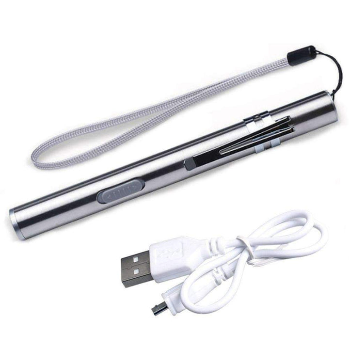 Skanto | USB Lommelykt Kraftig Oppladbar - Aluminiumlegering Vanntett LED