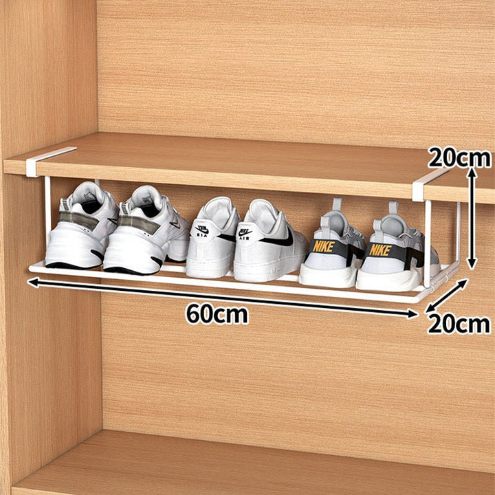 FlexFit Regalverlängerung – Verstellbarer Schuhschrank-Organisator – Platzsparende Aufbewahrungslösung – Werkzeuglose Montage – Passend für 40–65 cm